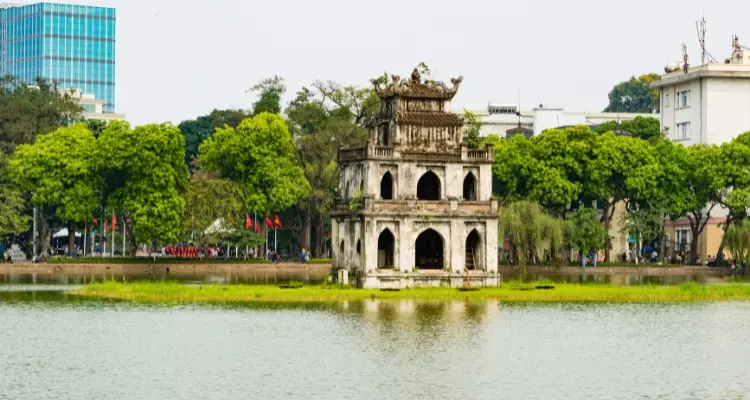 Lago Hoa Kiem en Hanoi