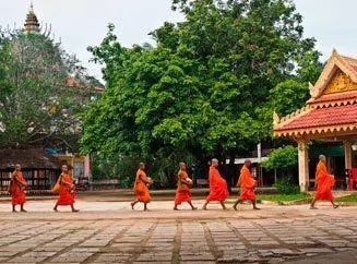 Ceremonia Budista en Camboya