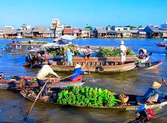 Mercado Flotante del Mekong